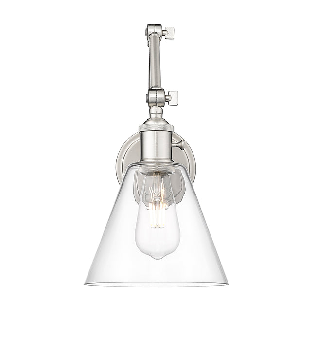 348S-BN - Gayson 1 Light Wall 8" Sconce - Brushed Nickel