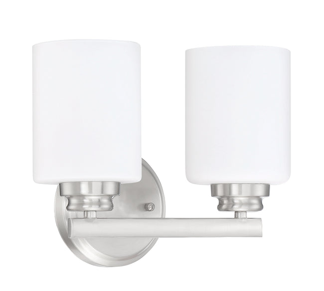 50502-BNK-WG - Bolden 2 Light 11" Wide Vanity Light - Brushed Nickel
