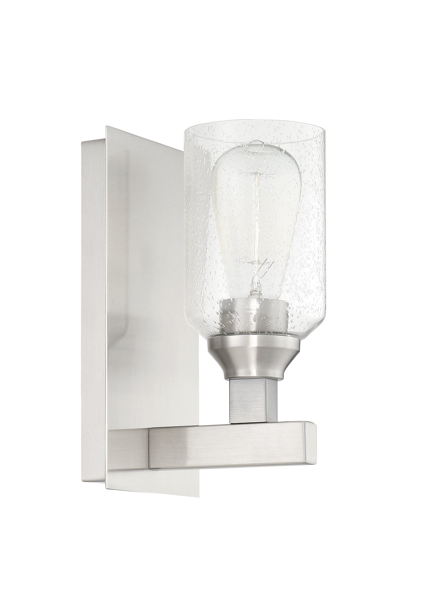 53161-BNK - Chicago 1 Light 10" High Wall Sconce - Brushed Nickel