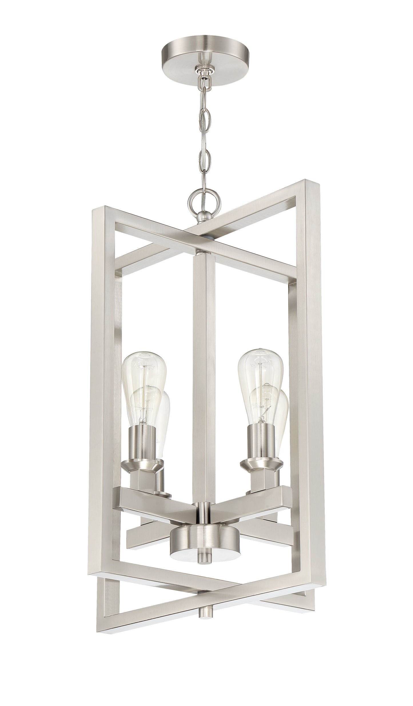53134-BNK - Chicago 4 Light 18" Wide Foyer Light - Brushed Nickel