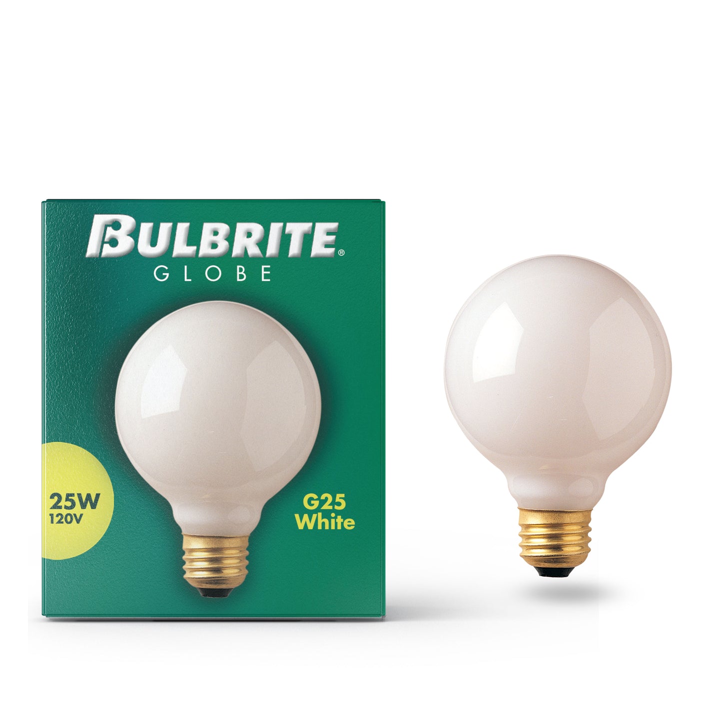 393002 - Dimmable White G25 Incandescent Light Bulb - 25 Watt - 2700K - 24 Pack