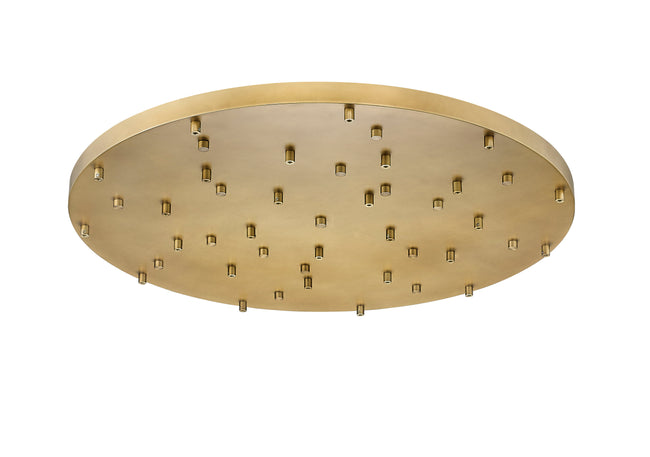CP3627R-MGLD - Multi Point Canopy 27 Light Ceiling 36" Plate - Modern Gold