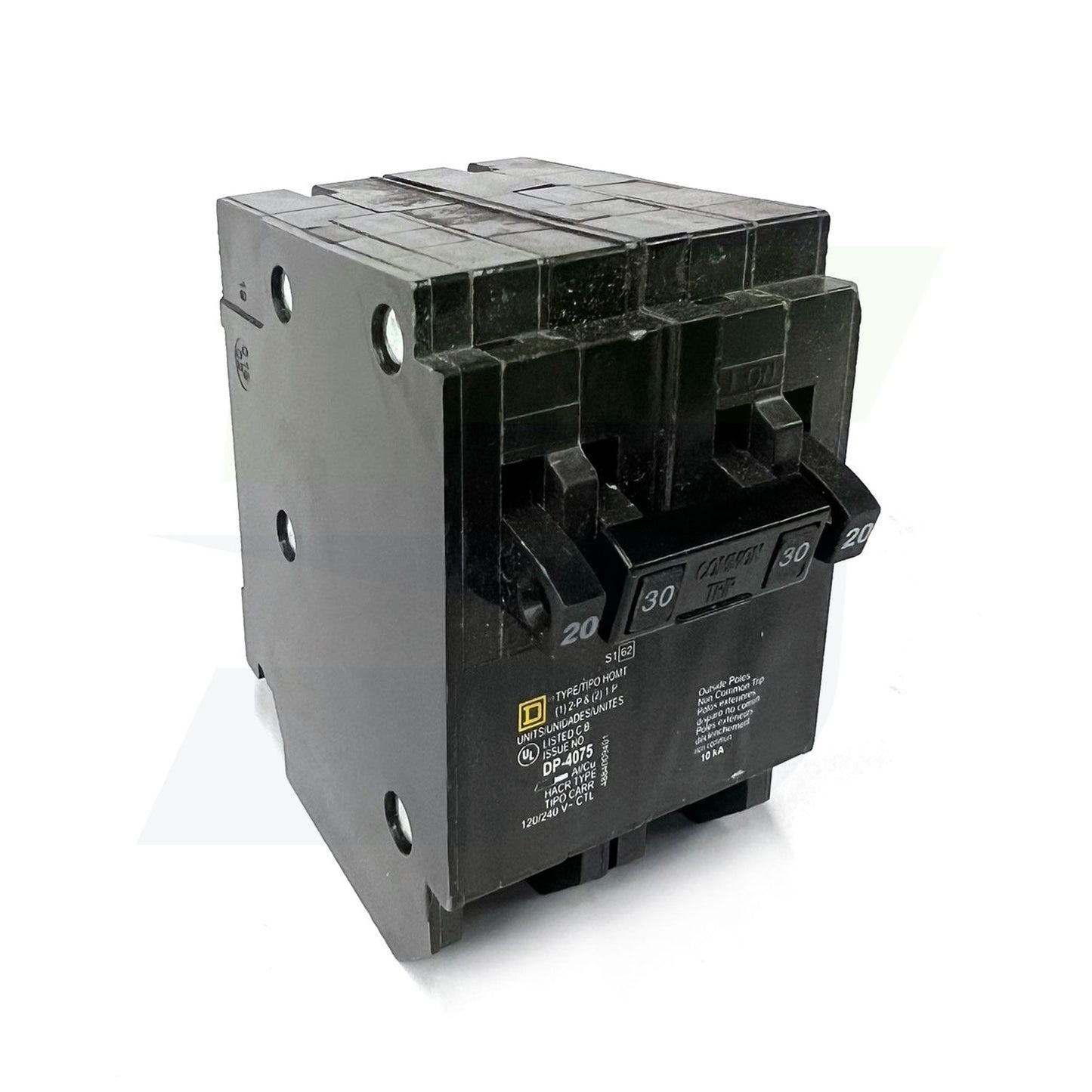 HOMT2020230 - 3-Pole Quad Tandem Plug-In Circuit Breaker - 120/240V, 2x20A & 1x30A