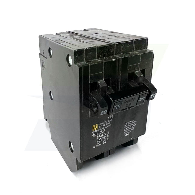 HOMT2020230 - 3-Pole Quad Tandem Plug-In Circuit Breaker - 120/240V, 2x20A & 1x30A