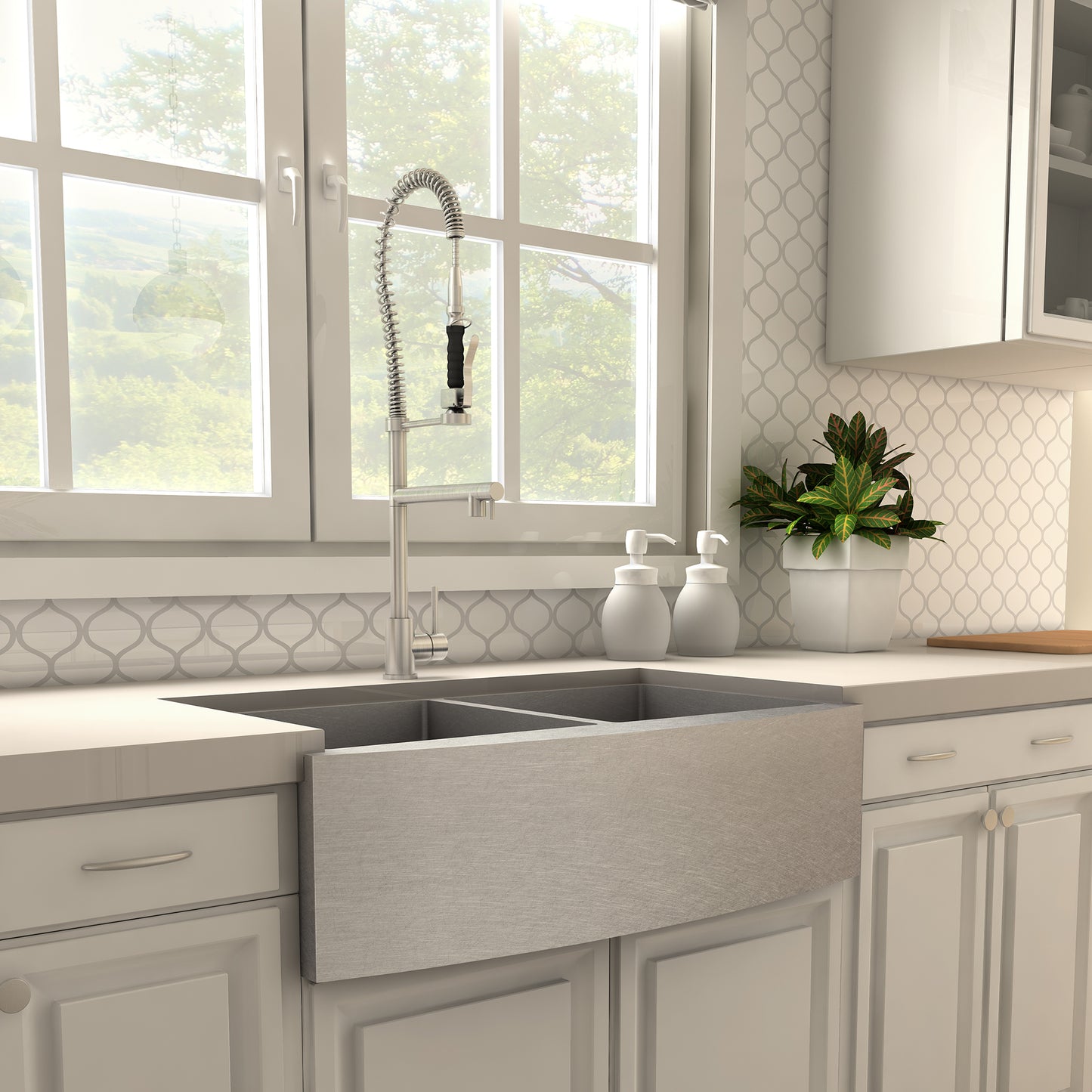 VNG-KF-BN - Van Gogh Kitchen Faucet in Brushed Nickel
