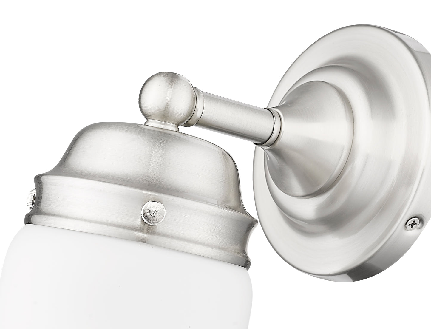 735-1S-BN - Vaughn 1 Light Wall 10" Sconce - Brushed Nickel