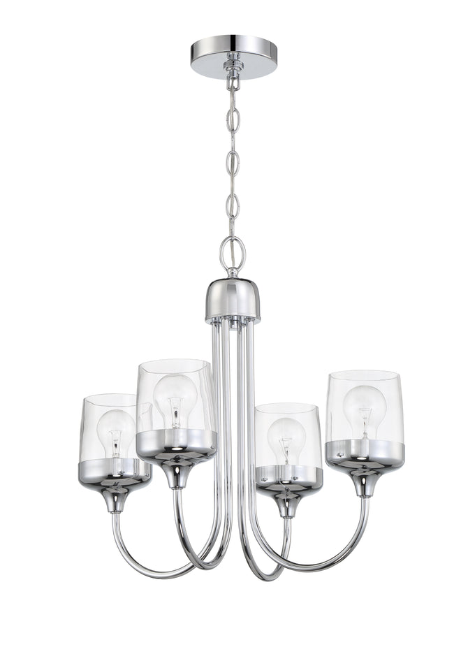 58124-CH - Wrenn 4 Light 20" Wide Chandelier - Chrome