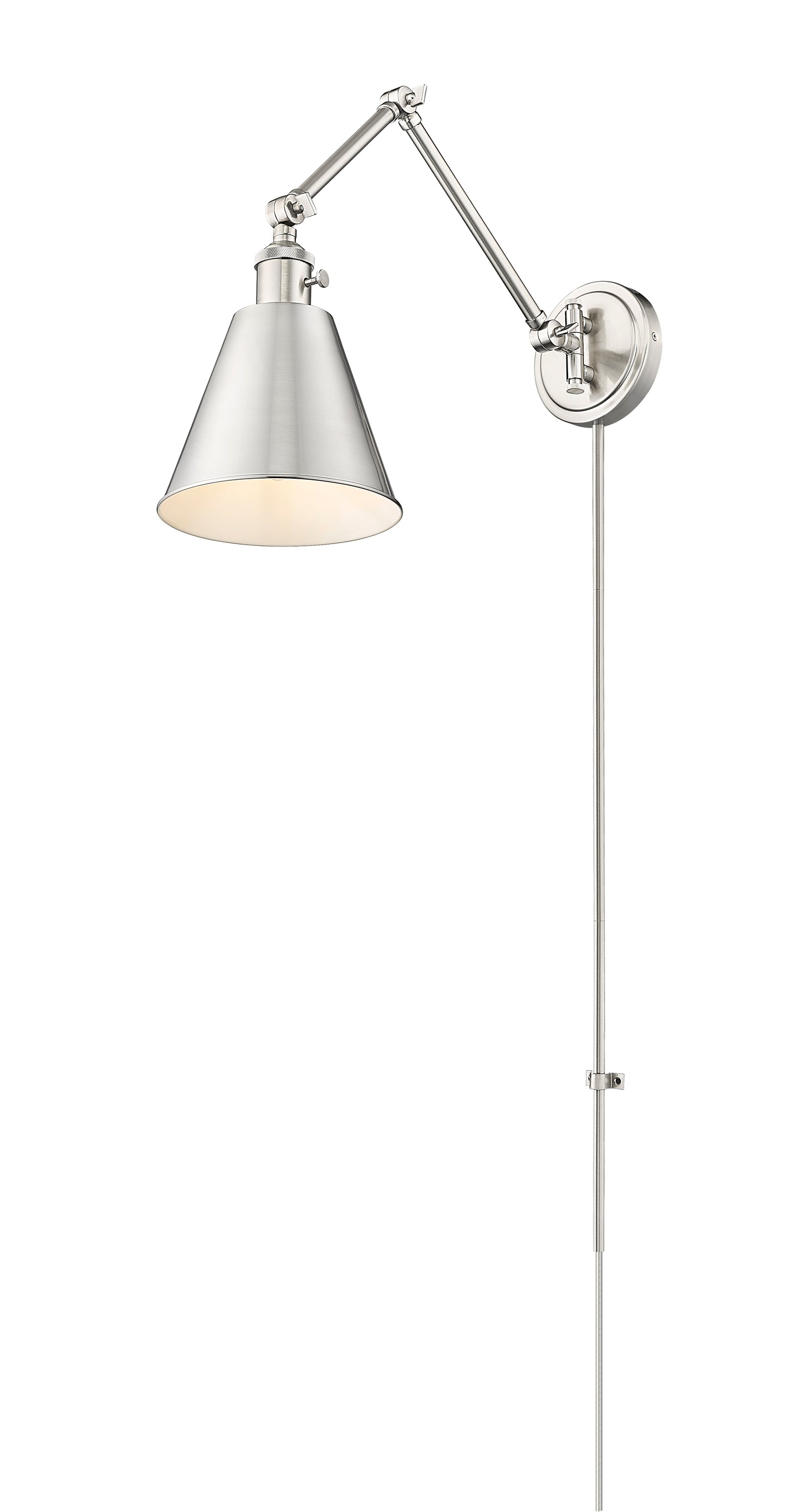 349S-BN - Gayson 1 Light Wall 8" Sconce - Brushed Nickel