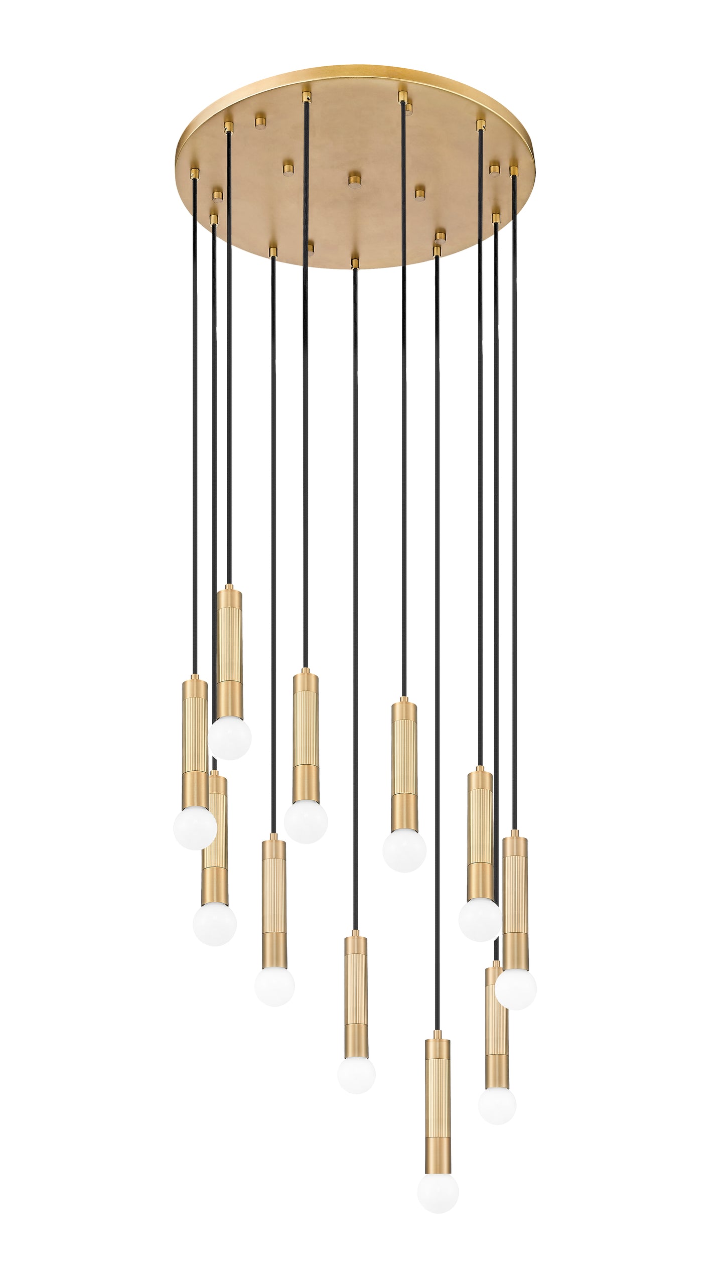 1956P-11R-MGLD - Stari 11 Light 24" Chandelier - Modern Gold