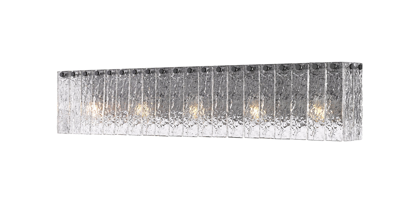 1943-5V-MB - Glacier 5 Light 37" Vanity - Matte Black