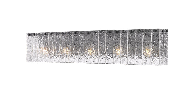 1943-5V-MB - Glacier 5 Light 37" Vanity - Matte Black