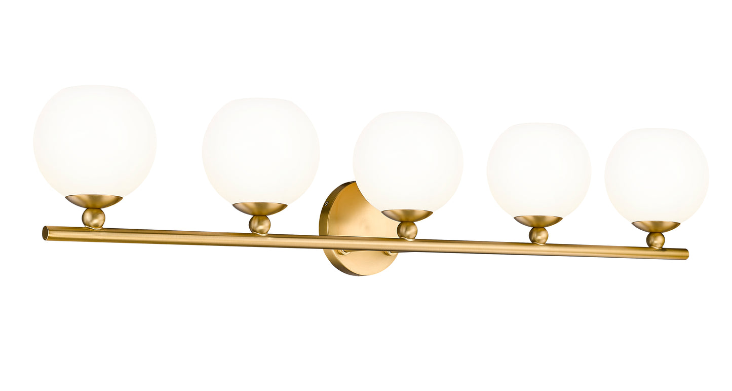 1100-5V-MGLD - Neoma 5 Light 38" Vanity - Modern Gold