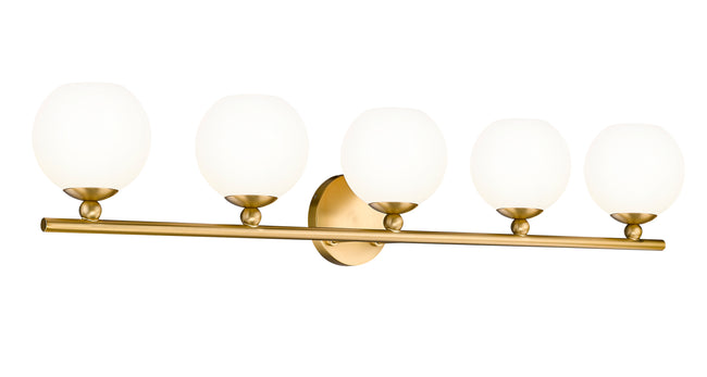 1100-5V-MGLD - Neoma 5 Light 38" Vanity - Modern Gold