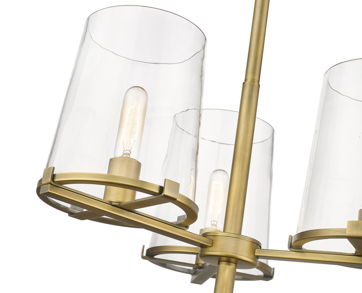 3032-9RB - Callista 9 Light 38" Chandelier - Rubbed Brass