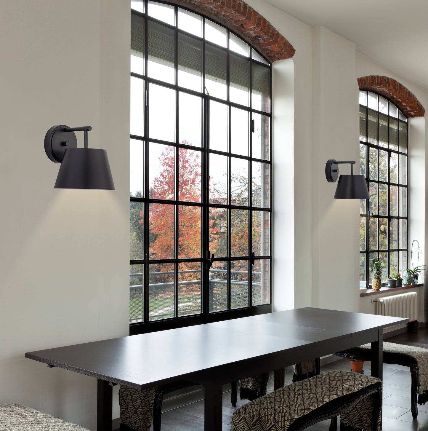 2307-1S-MB - Lilly 1 Light Wall 8" Sconce - Matte Black