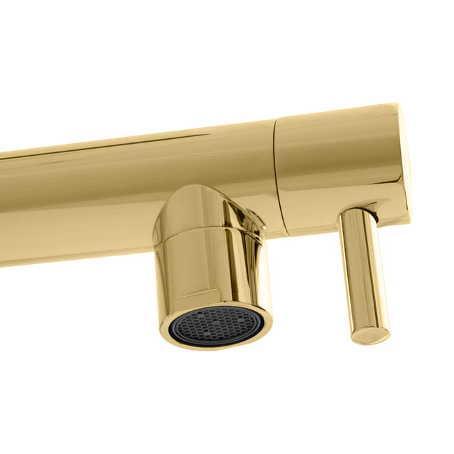 VNG-KF-PG - Van Gogh Pull Down Spring Kitchen Faucet with Pot Filler in Polished Gold