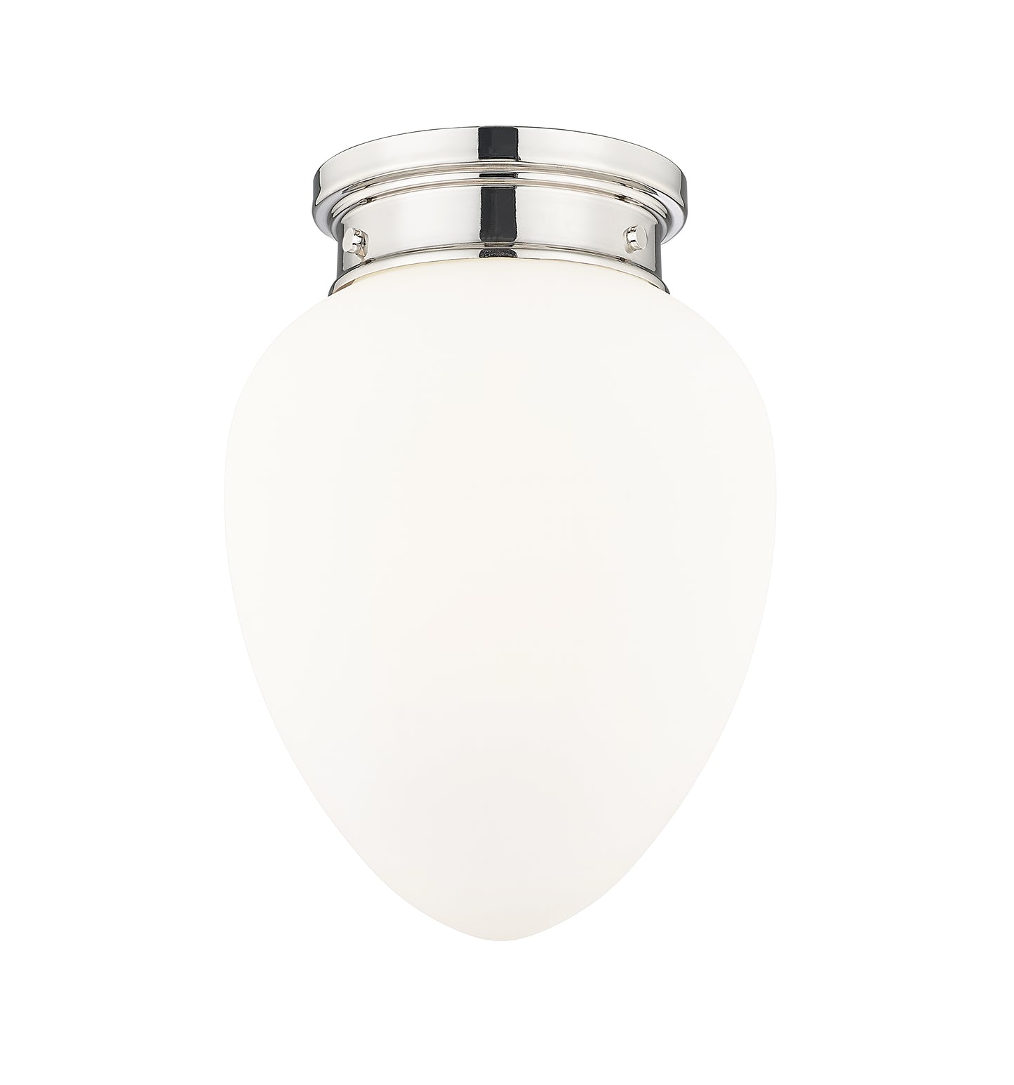 1945F9-PN - Gideon 1 Light Flush 10" Mount - Polished Nickel