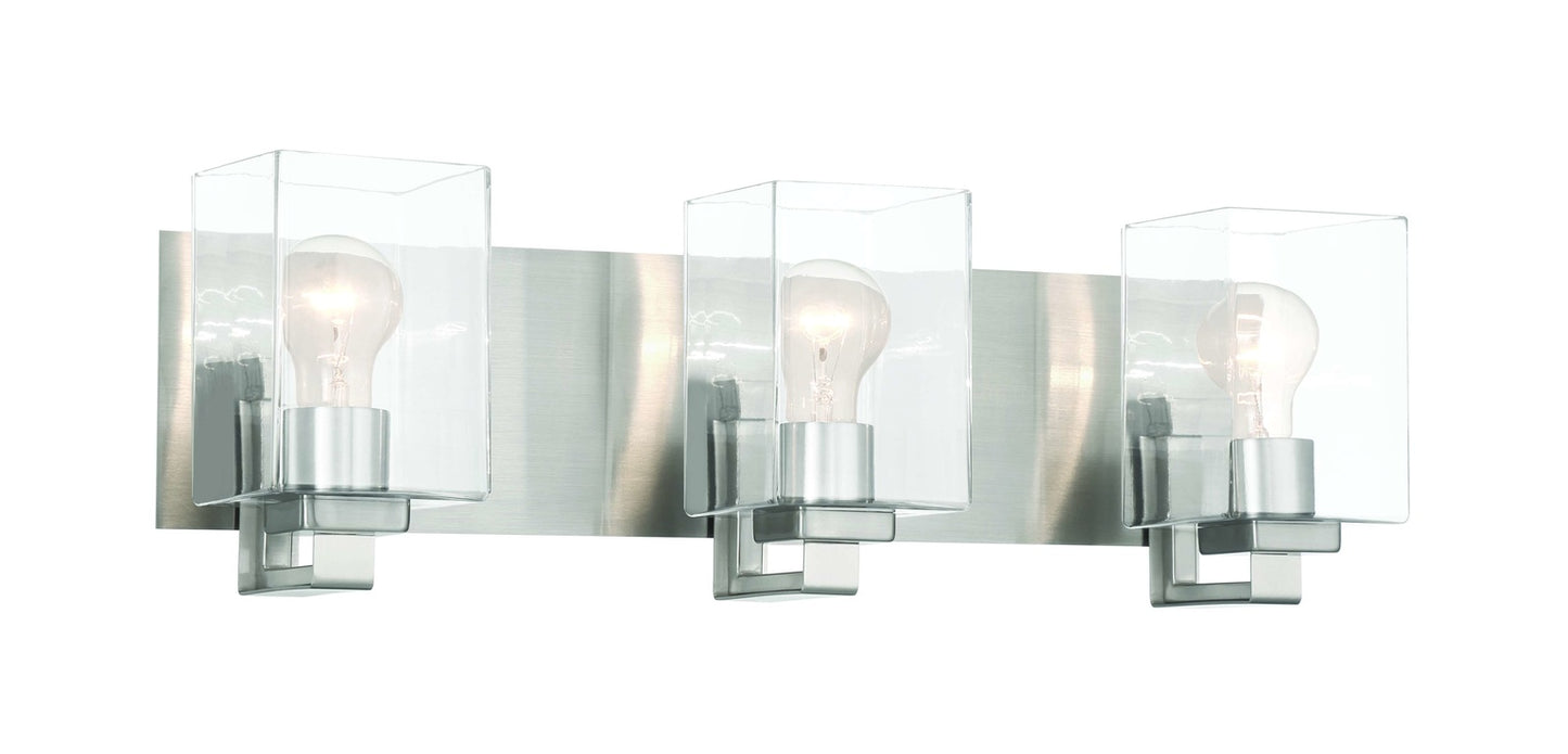 18524BNK3 - McClane 3 Light 24" Wide Vanity Light - Brushed Nickel
