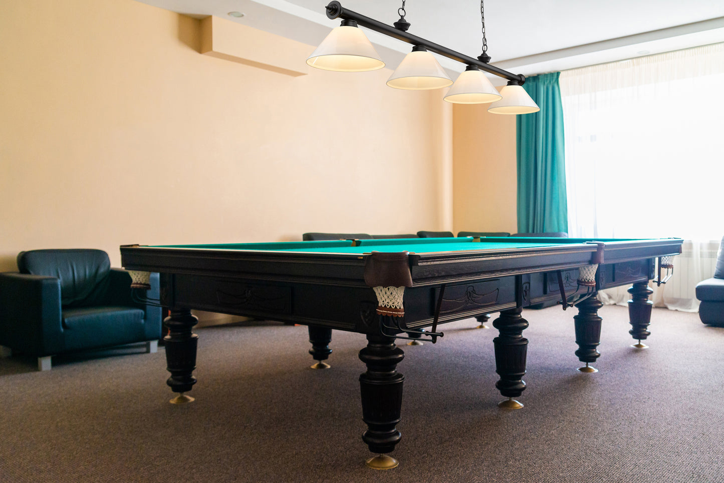 2306-4MB-PWH - Cordon 4 Light 81" Billiard - Matte Black