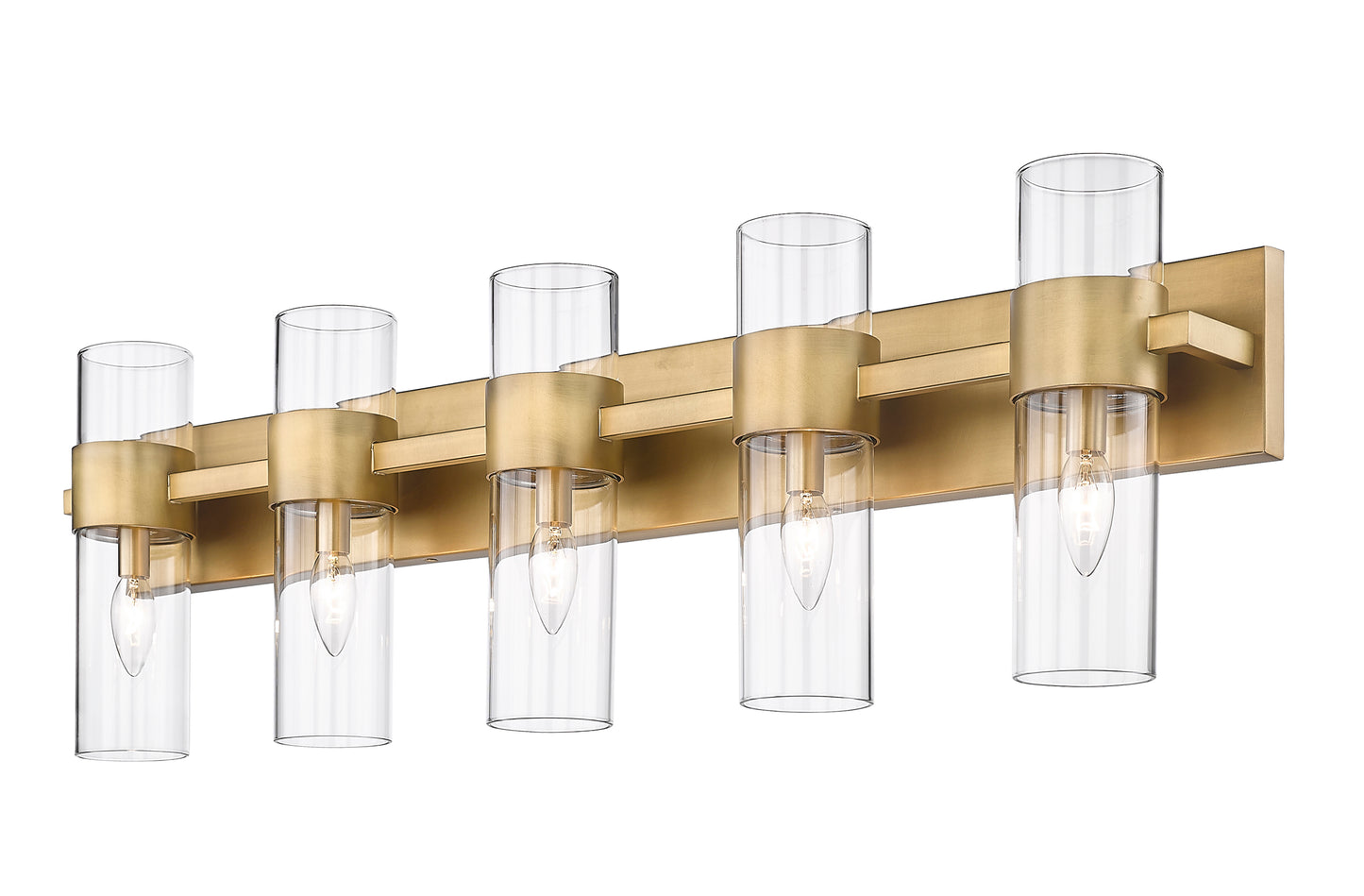 343-5V-RB - Lawson 5 Light 38" Vanity - Rubbed Brass