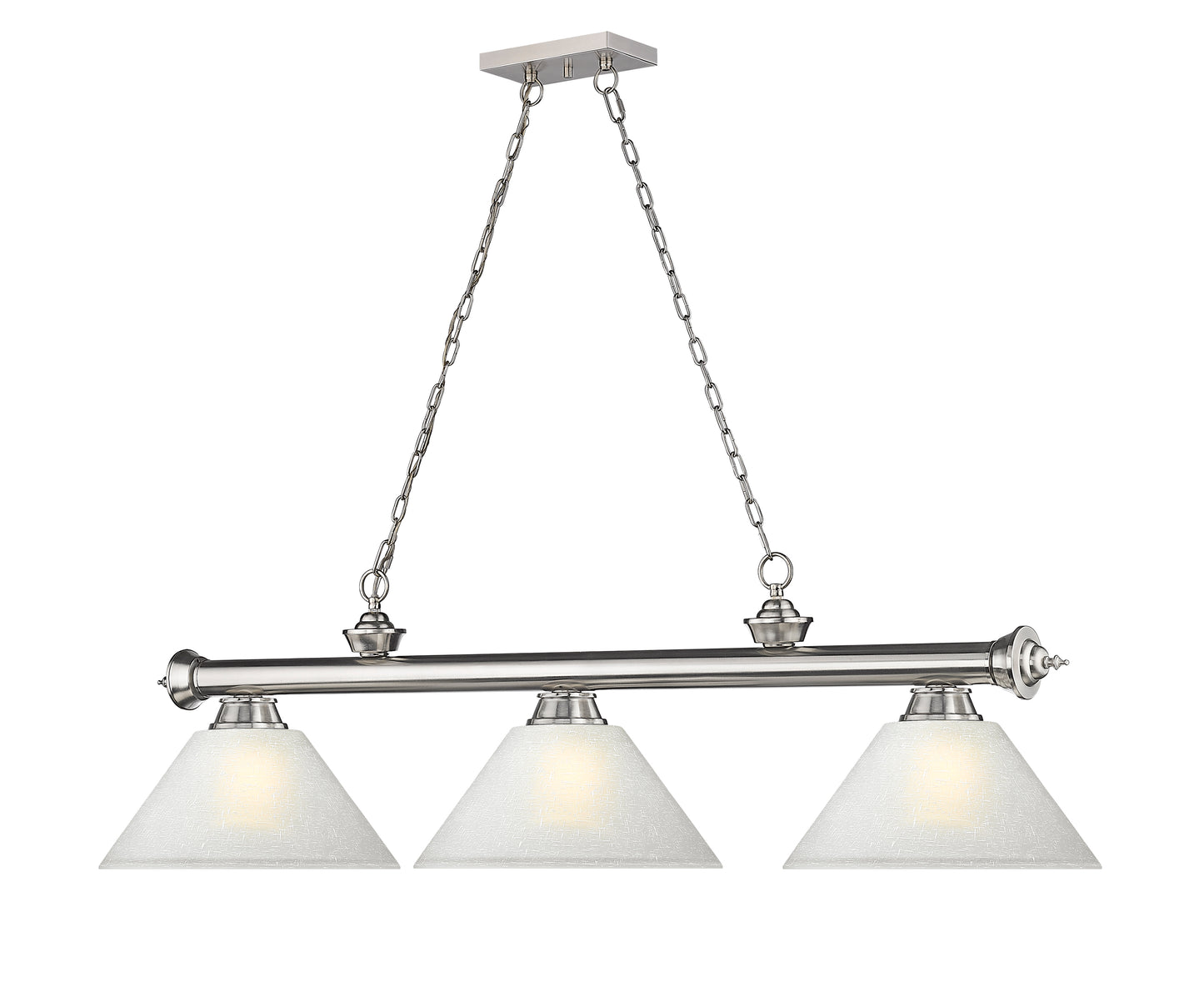 2306-3BN-AWL14 - Cordon 3 Light 57" Billiard - Brushed Nickel