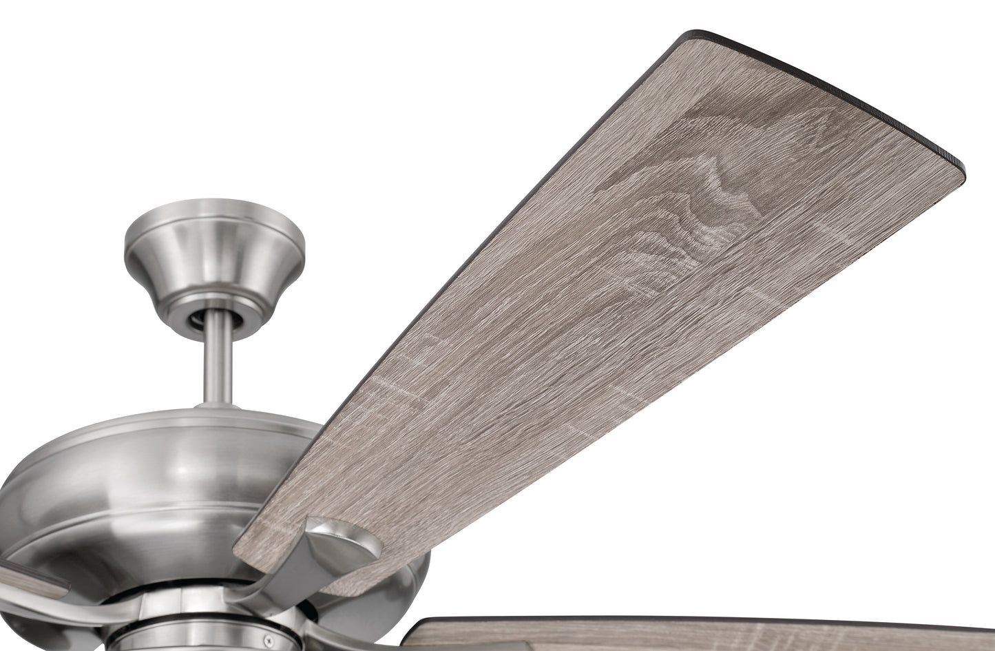 ECF119BNK5-DWWLN - EOS Low Profile 1 bulb Frosted White 52" Ceiling Fan 52" 5 Blade Ceiling Fan with Light Kit - Brushed Nickel