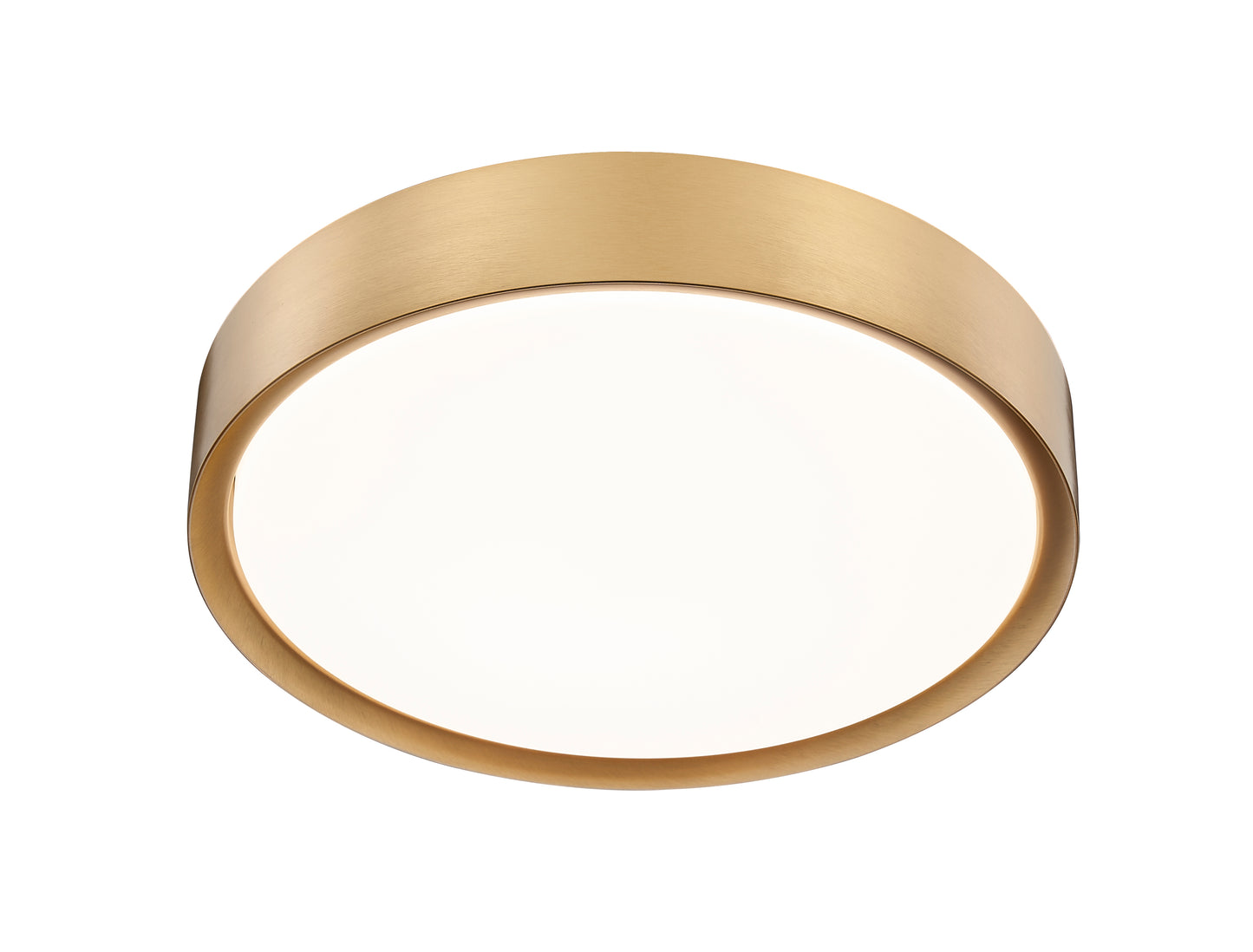 1014F16-MGLD-LED - Kawan 1 Light Flush 16" Mount - Modern Gold