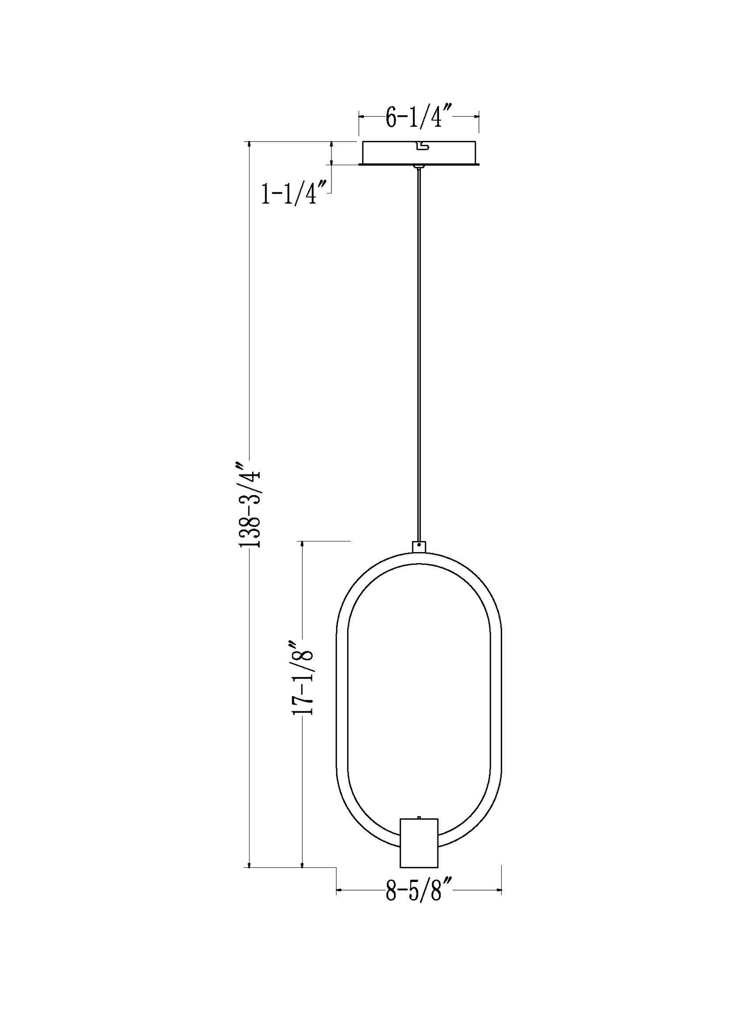 4101-8MB-LED - Saros 1 Light 9" Pendant - Matte Black