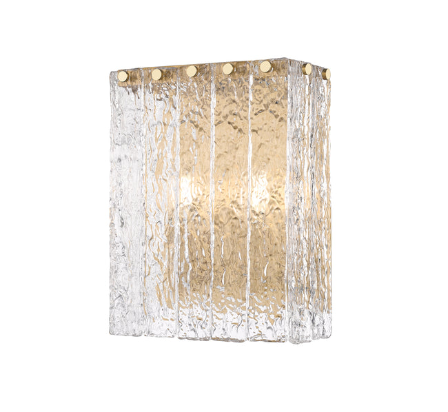 1943-2S-MGLD - Glacier 2 Light Wall 12" Sconce - Modern Gold