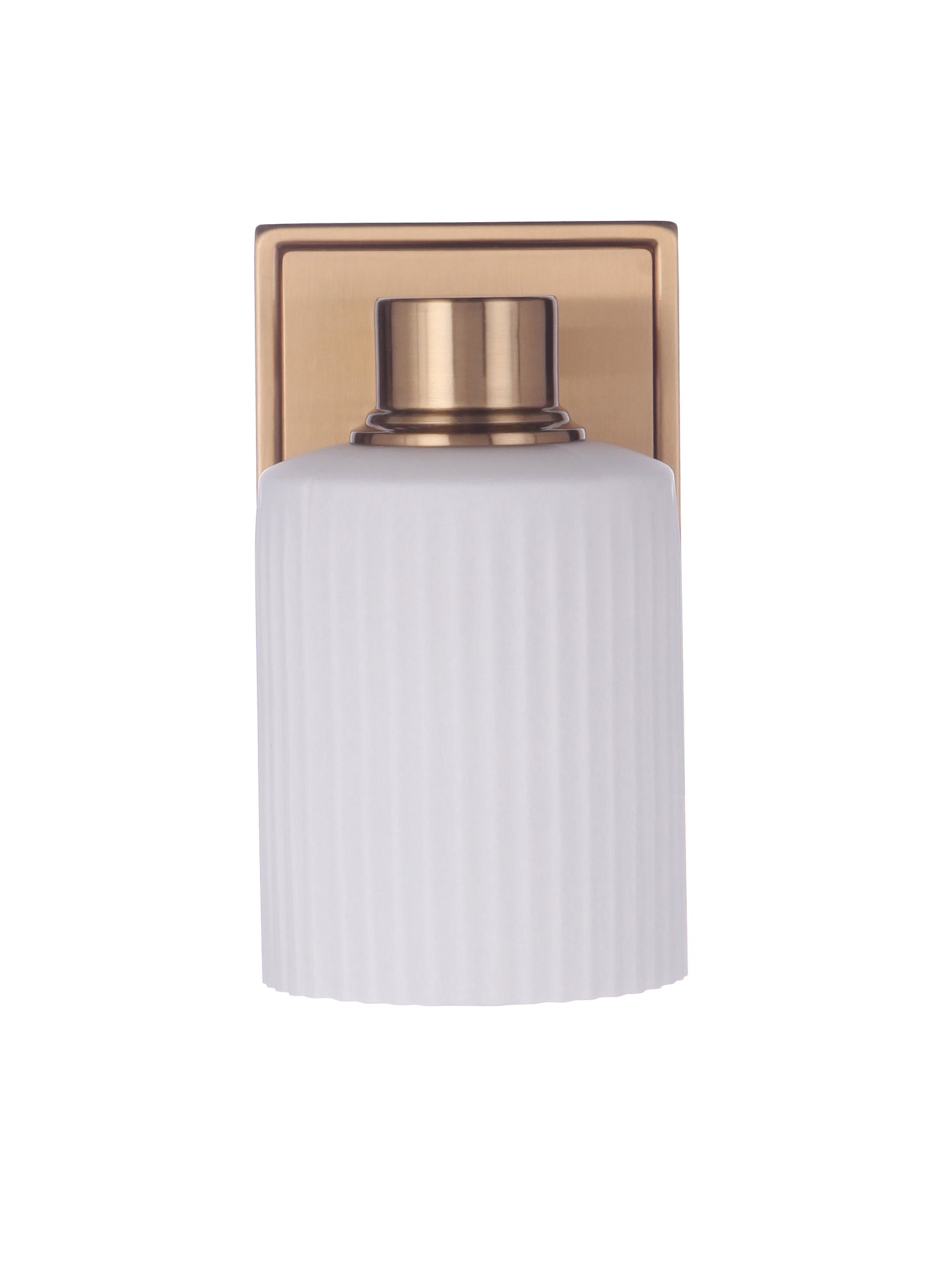 12905SB1 - Bretton 1 Light 8" High Wall Sconce - Satin Brass