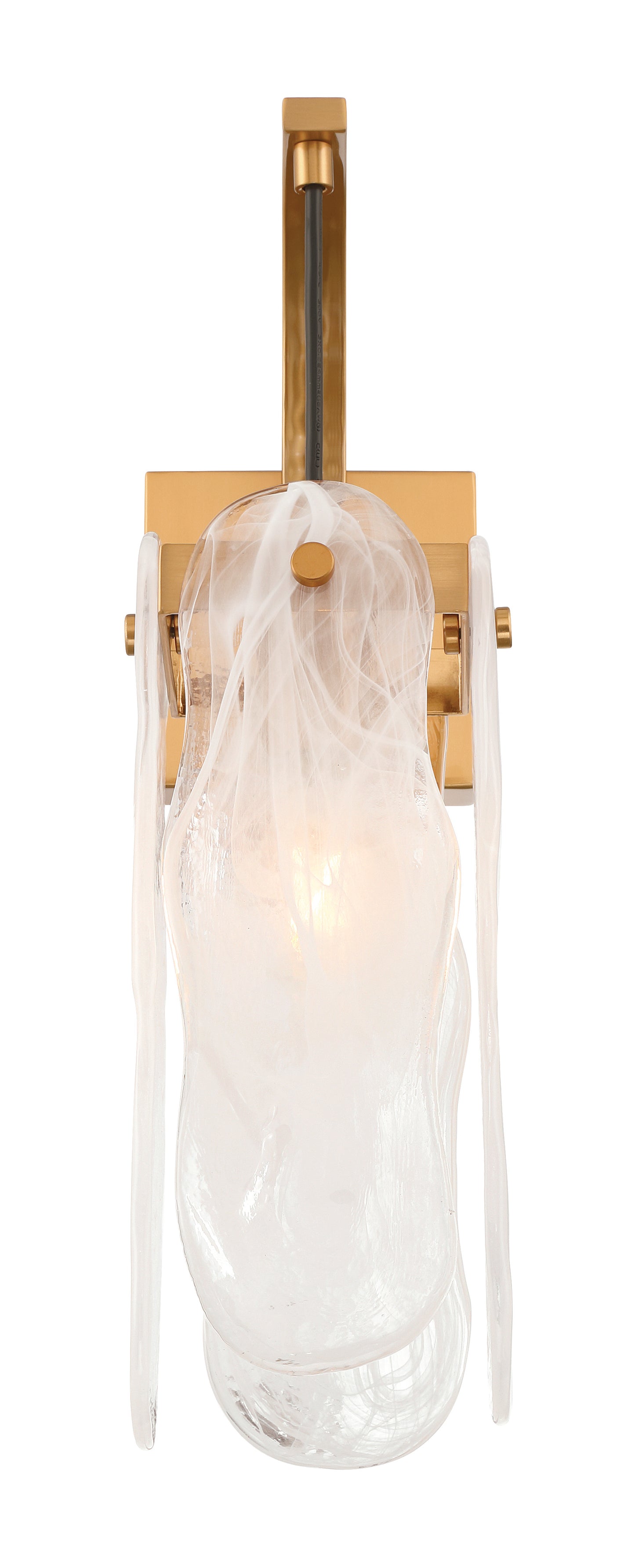 59961-SB - Angela 1 Light 17" High Wall Sconce - Satin Brass
