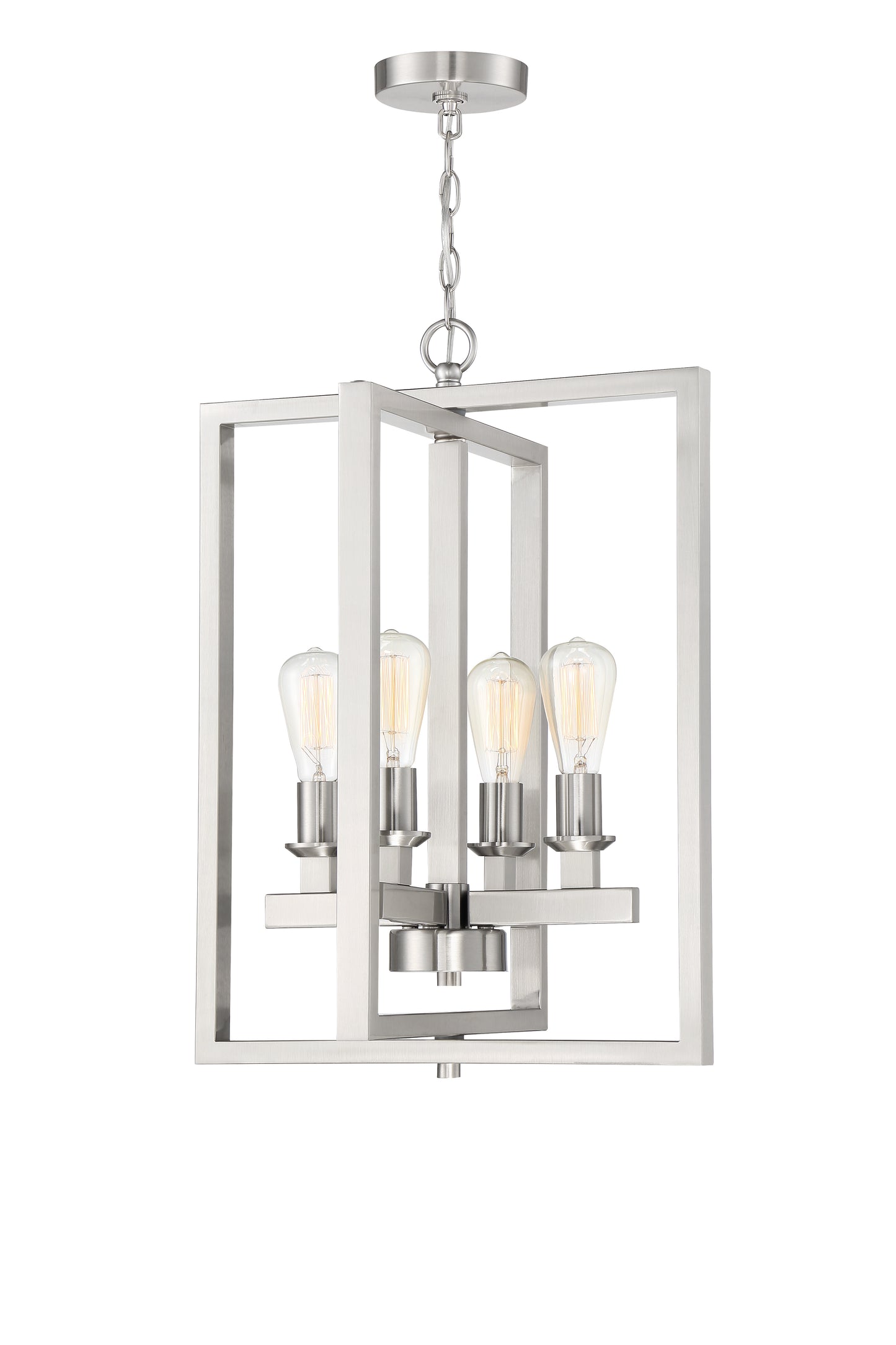 53134-BNK - Chicago 4 Light 18" Wide Foyer Light - Brushed Nickel
