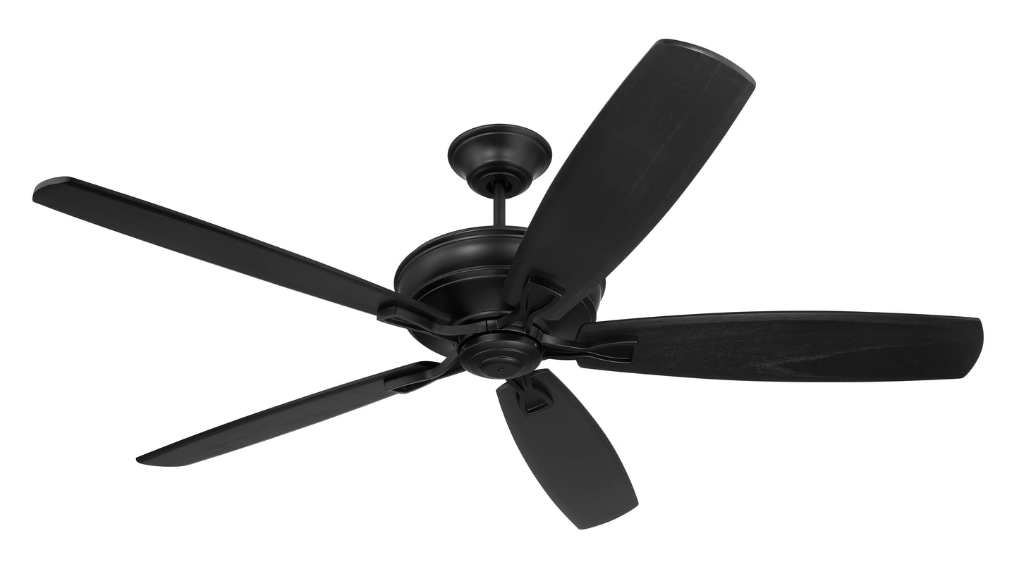 SNT60FB5 - Santori 60 Indoor/Outdoor 60" 5 Blade Indoor Outdoor Ceiling Fan with Light Kit - Flat Black