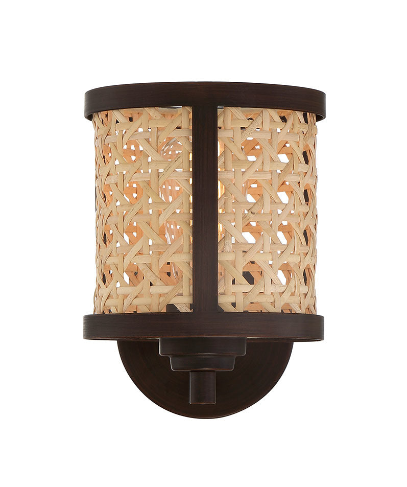 54561-ABZ - Malaya 1 Light 8.5" High Wall Sconce - Aged Bronze Brushed