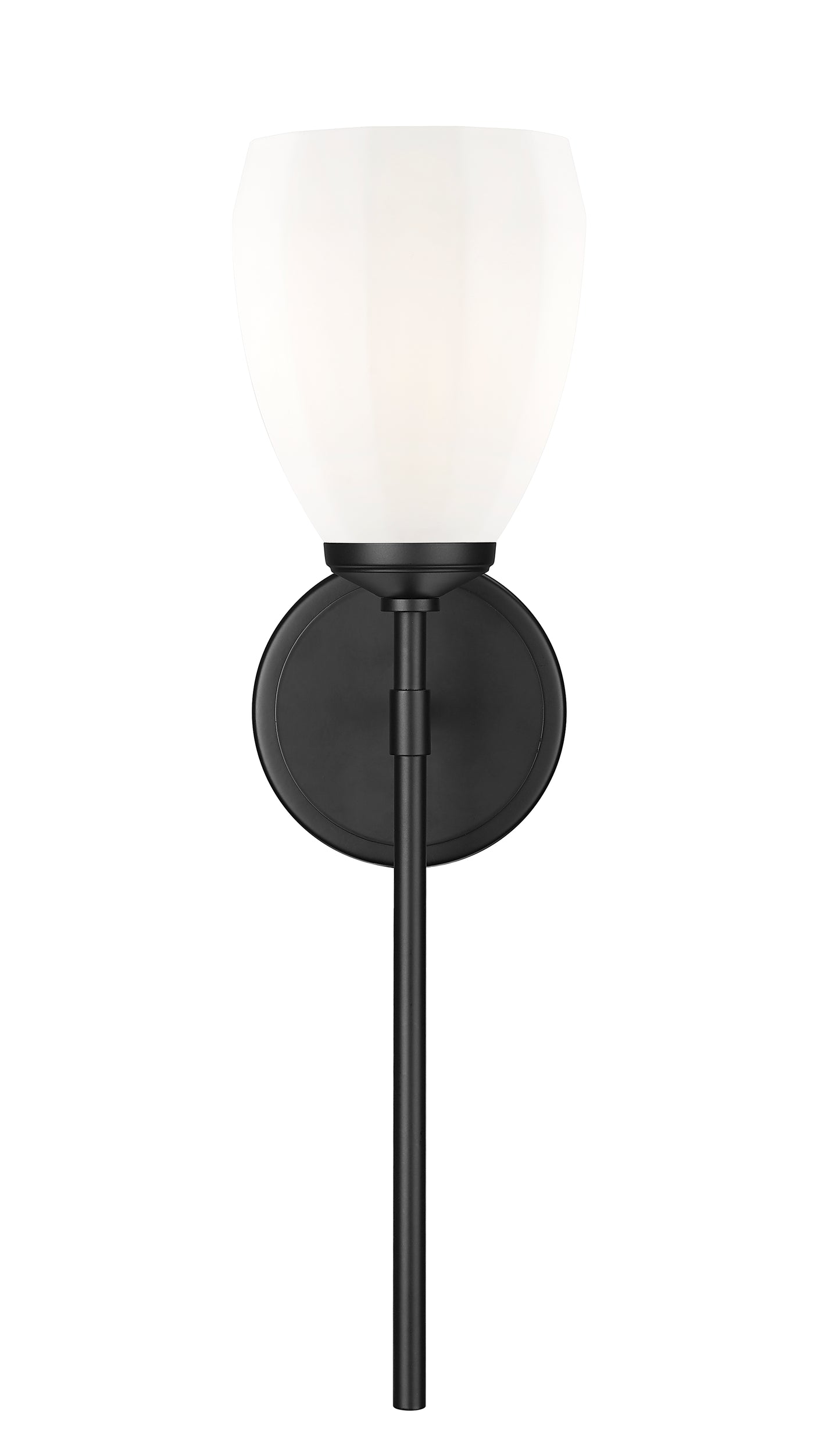 7004-1S-MB - Oren 1 Light Wall 19" Sconce - Matte Black