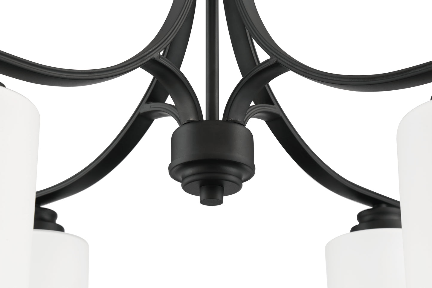 50524-FB-WG - Bolden 4 Light 23" Wide Chandelier - Flat Black