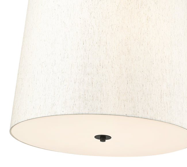 3502P24-MB - Weston 6 Light 24" Pendant - Matte Black