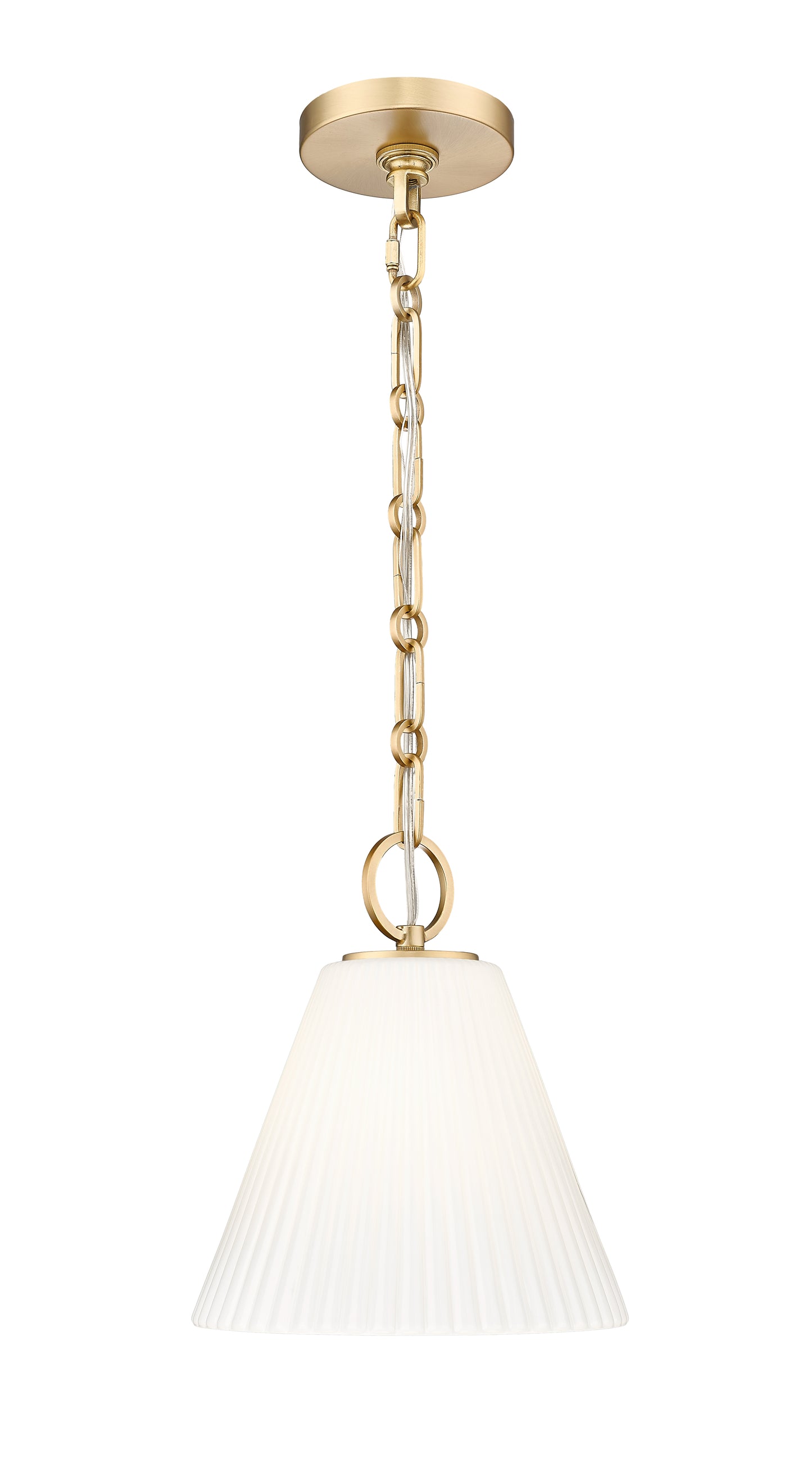 3042P10-MGLD - Alaric 1 Light 10" Pendant - Modern Gold