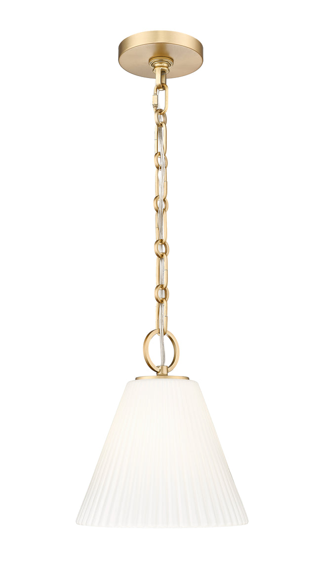 3042P10-MGLD - Alaric 1 Light 10" Pendant - Modern Gold