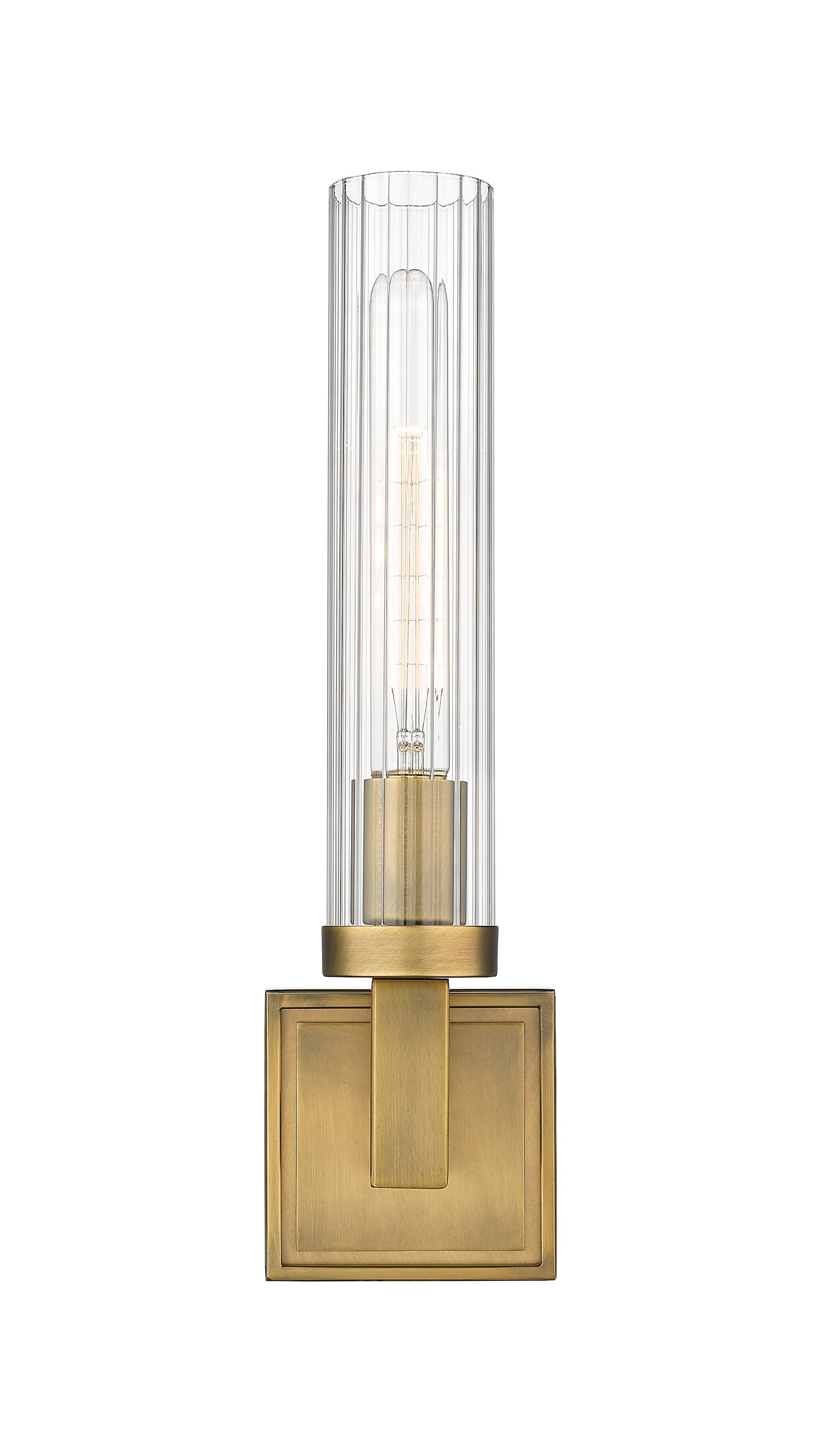3031-1S-RB - Beau 1 Light Wall 17" Sconce - Rubbed Brass