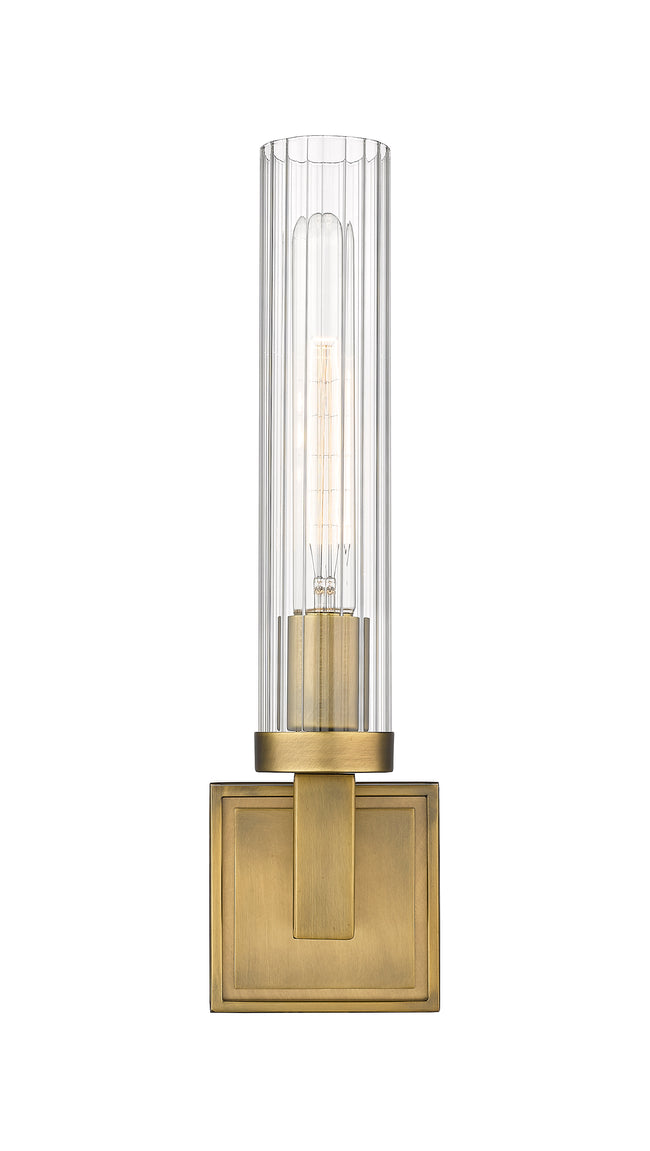 3031-1S-RB - Beau 1 Light Wall 17" Sconce - Rubbed Brass