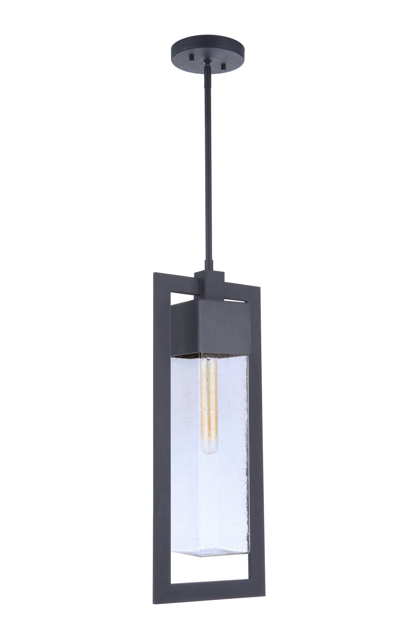 ZA4021-MN - Perimeter 1 Light 8.38" Wide Outdoor Pendant - Midnight