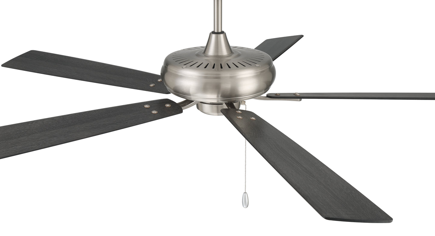 ECF60BNK5-BNGW - Eos 60" 5-blade ceiling fan with no light kit 60" 5 Blade Ceiling Fan with Light Kit - Brushed Nickel