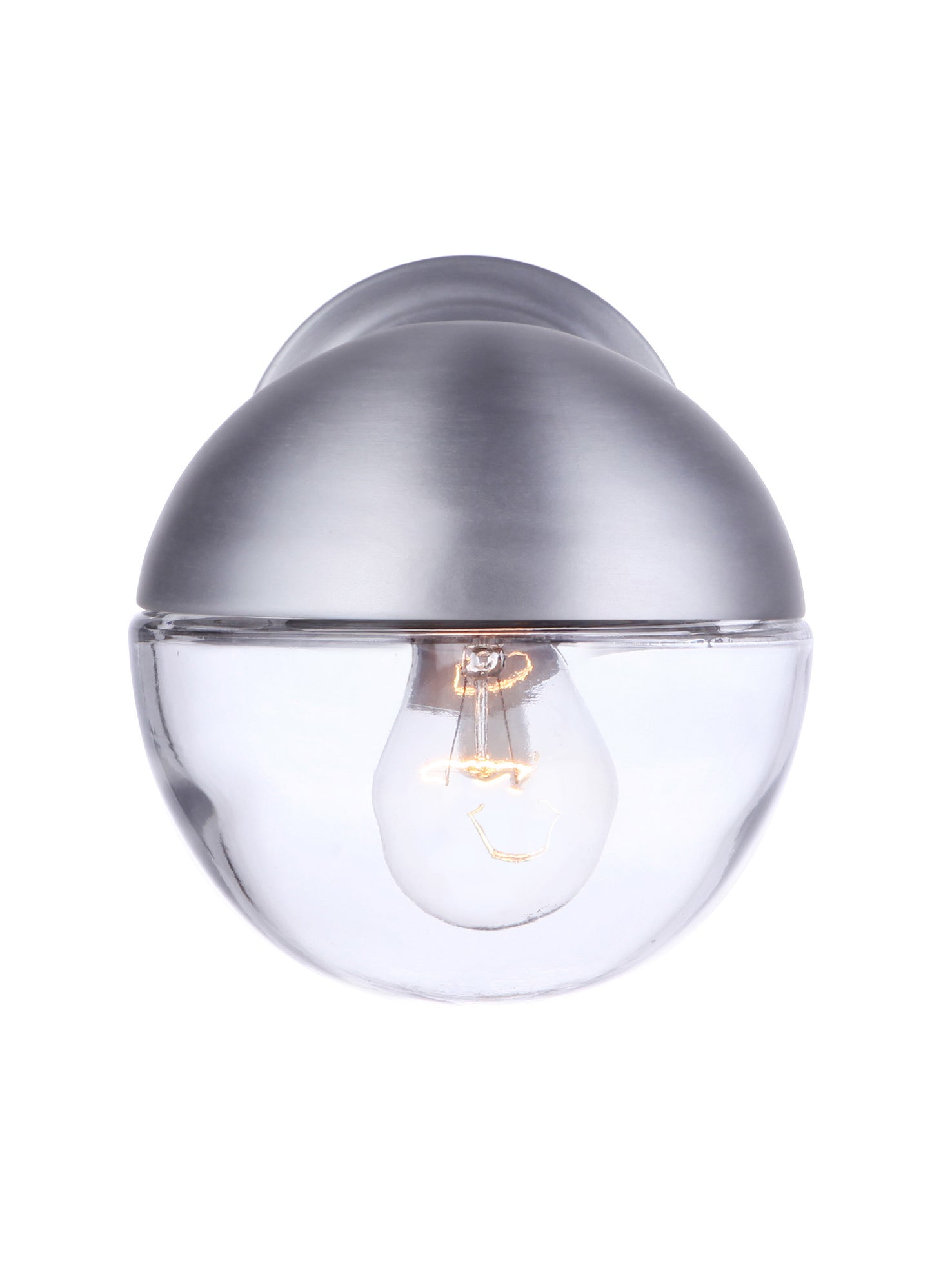 ZA3404-SA - Evie 1 Light 7.25" High Outdoor Wall Lantern - Satin Aluminum