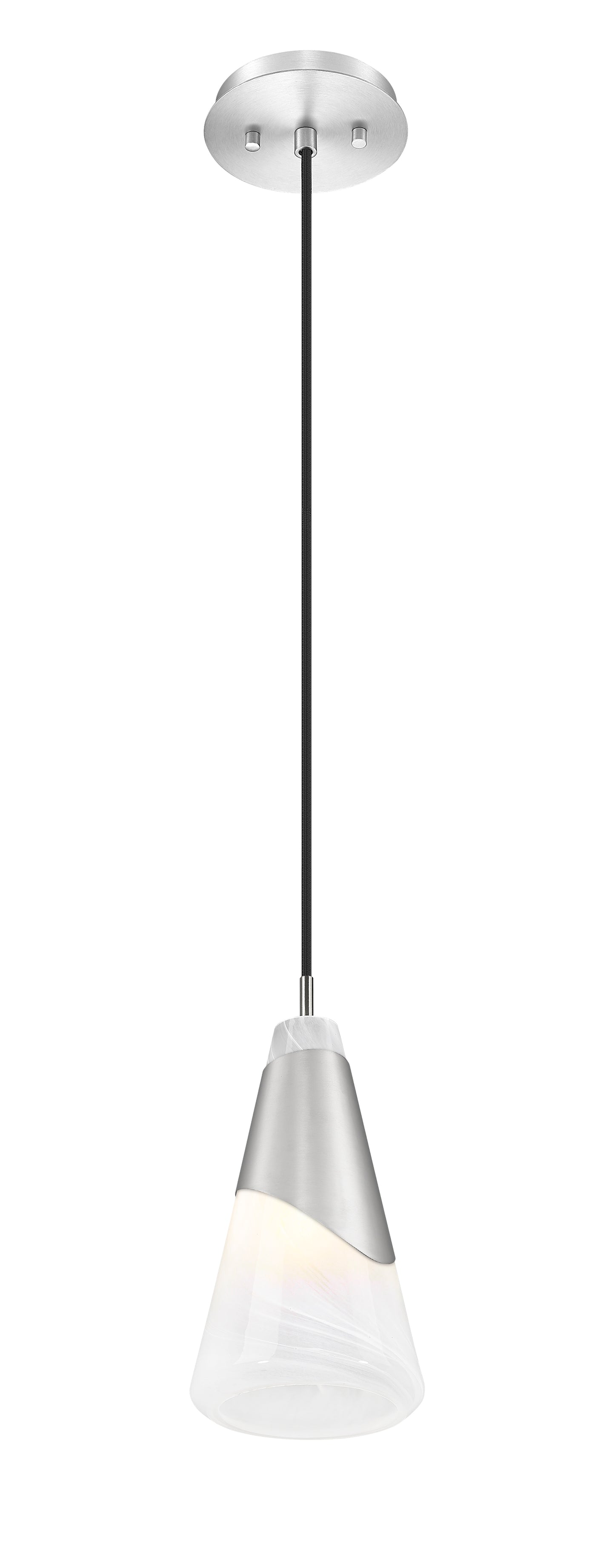828P6-BN - Aimie 1 Light 6" Pendant - Brushed Nickel