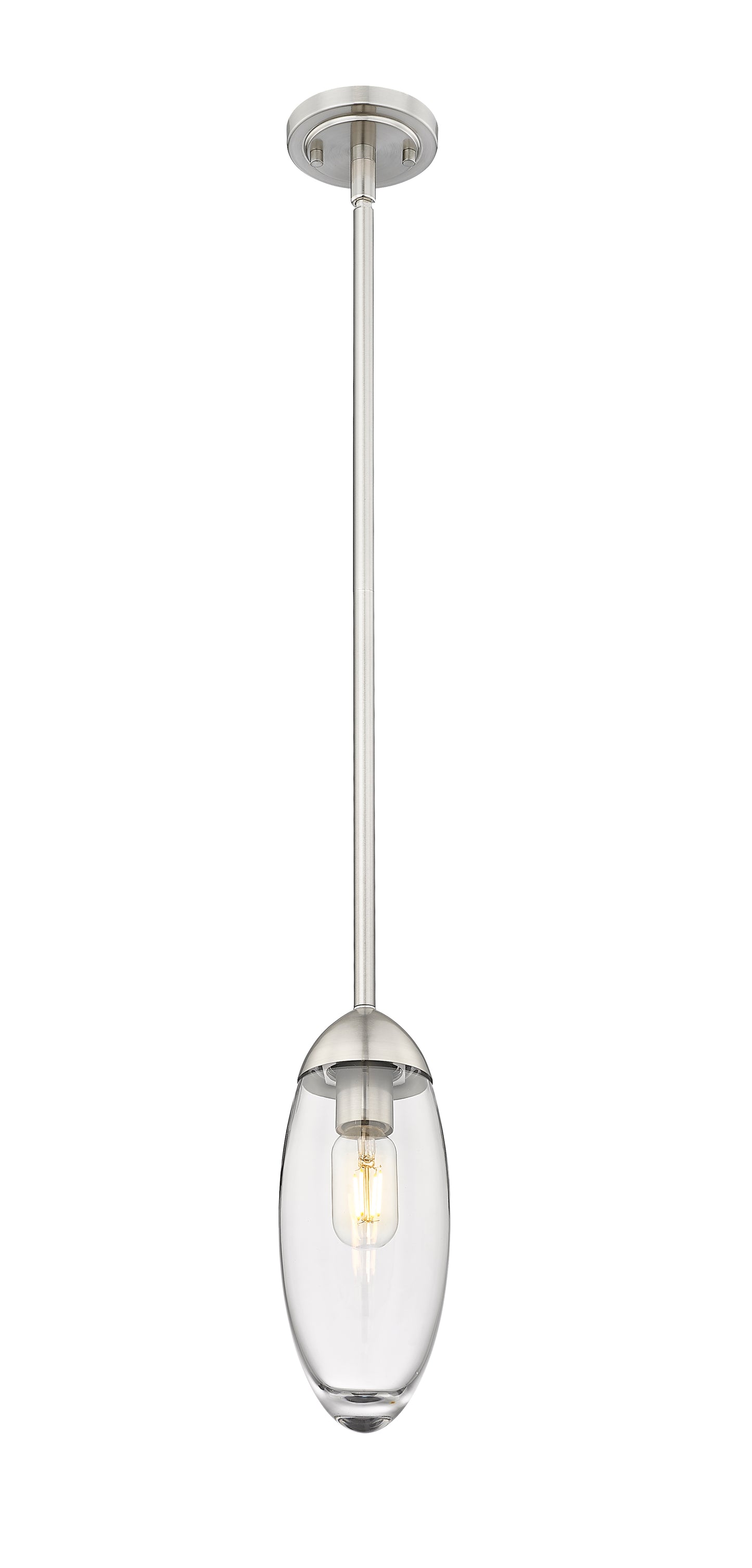 651P-ROD-BN - Arden 1 Light 4" Pendant - Brushed Nickel