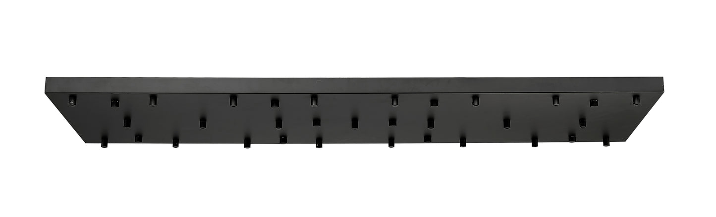 CP5423L-MB - Multi Point Canopy 23 Light Ceiling 18" Plate - Matte Black