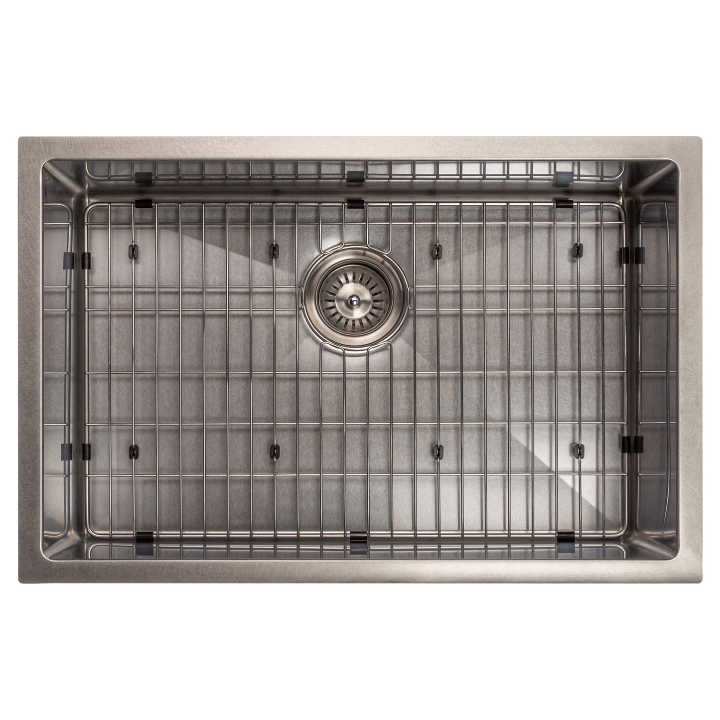 SRS-27 - 27" Meribel Undermount Single Bowl Stainless Steel Kitchen Sink with Bottom Grid