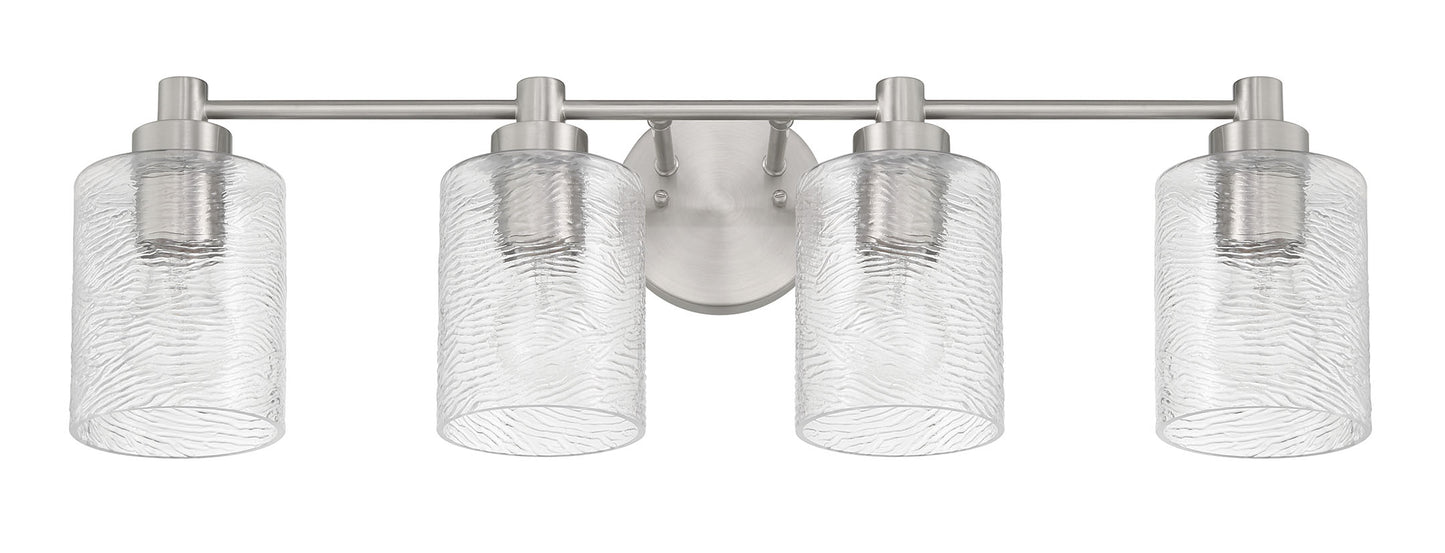 60204-BNK - Lyndsey 4 Light 28" Wide Vanity Light - Brushed Nickel