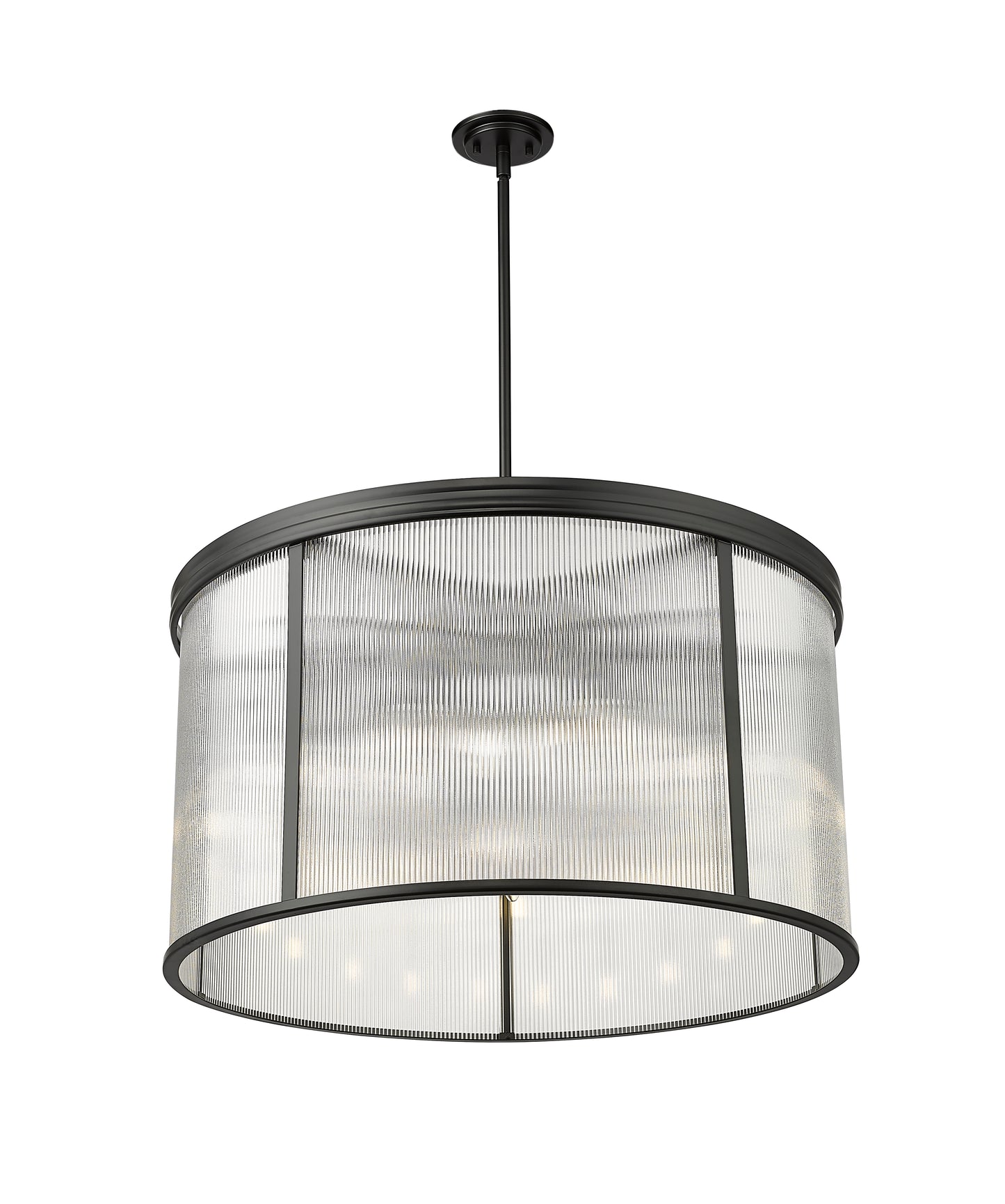 7504P32-MB - Carnaby 9 Light 32" Chandelier - Matte Black